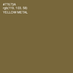 #77673A - Yellow Metal Color Image