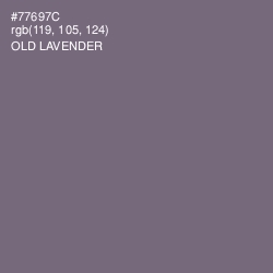 #77697C - Old Lavender Color Image