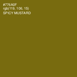 #776A0F - Spicy Mustard Color Image