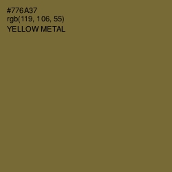 #776A37 - Yellow Metal Color Image