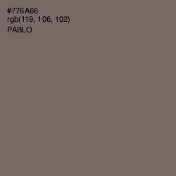 #776A66 - Pablo Color Image