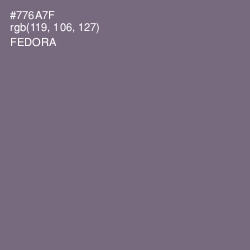 #776A7F - Fedora Color Image