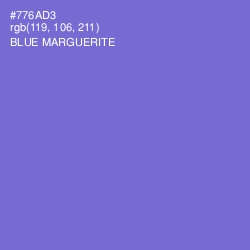 #776AD3 - Blue Marguerite Color Image