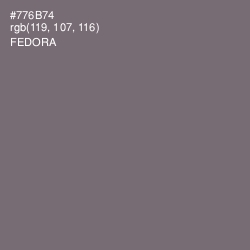 #776B74 - Fedora Color Image