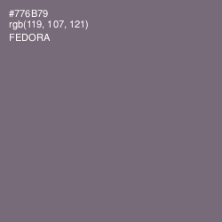 #776B79 - Fedora Color Image