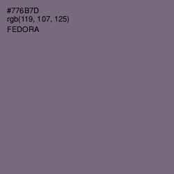 #776B7D - Fedora Color Image