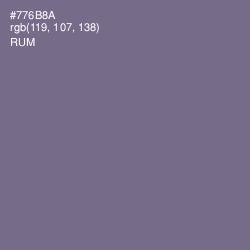 #776B8A - Rum Color Image