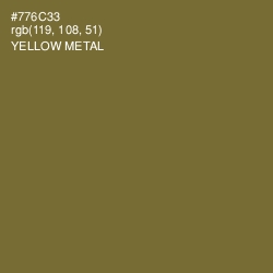 #776C33 - Yellow Metal Color Image