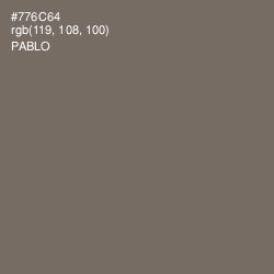 #776C64 - Pablo Color Image