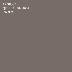 #776C67 - Pablo Color Image