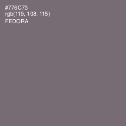 #776C73 - Fedora Color Image