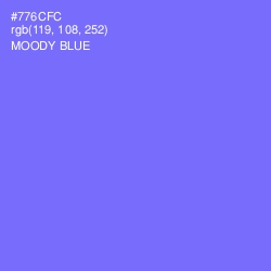 #776CFC - Moody Blue Color Image