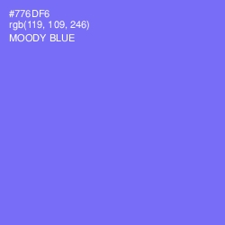 #776DF6 - Moody Blue Color Image