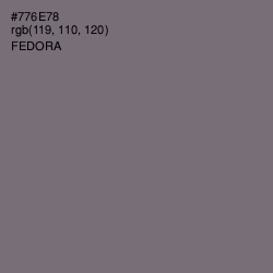 #776E78 - Fedora Color Image