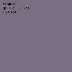 #776E7F - Fedora Color Image