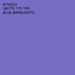 #776EC4 - Blue Marguerite Color Image