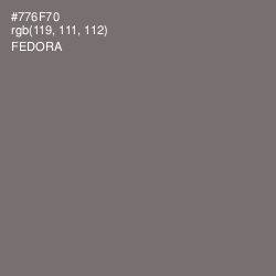 #776F70 - Fedora Color Image