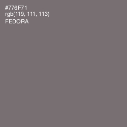 #776F71 - Fedora Color Image