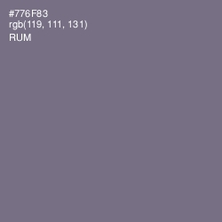 #776F83 - Rum Color Image