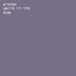 #776F85 - Rum Color Image