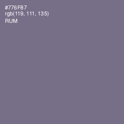 #776F87 - Rum Color Image