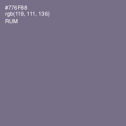 #776F88 - Rum Color Image