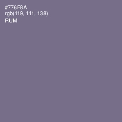 #776F8A - Rum Color Image