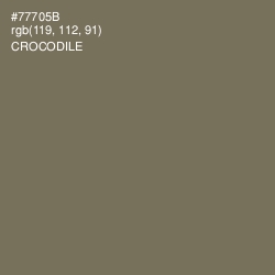 #77705B - Crocodile Color Image