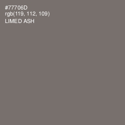 #77706D - Limed Ash Color Image