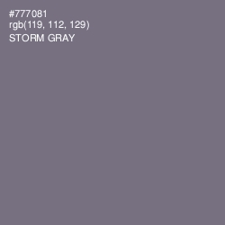 #777081 - Storm Gray Color Image