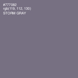 #777082 - Storm Gray Color Image