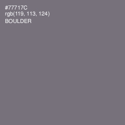 #77717C - Boulder Color Image