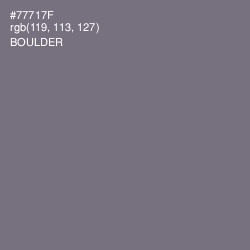 #77717F - Boulder Color Image