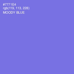 #7771E4 - Moody Blue Color Image