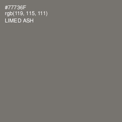 #77736F - Limed Ash Color Image