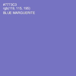 #7773C3 - Blue Marguerite Color Image
