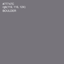 #77747C - Boulder Color Image