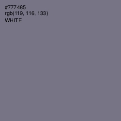 #777485 - Storm Gray Color Image