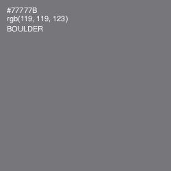 #77777B - Boulder Color Image