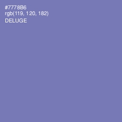 #7778B6 - Deluge Color Image