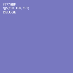 #7778BF - Deluge Color Image