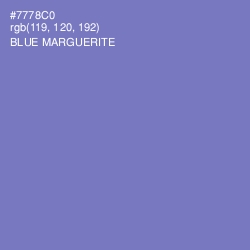 #7778C0 - Blue Marguerite Color Image