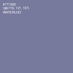 #77799D - Waterloo  Color Image