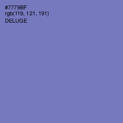 #7779BF - Deluge Color Image