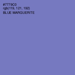 #7779C0 - Blue Marguerite Color Image