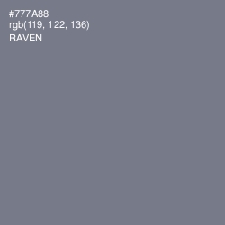 #777A88 - Raven Color Image