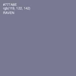 #777A8E - Raven Color Image