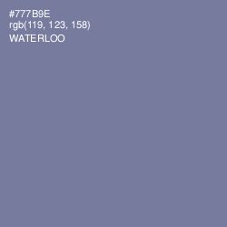 #777B9E - Waterloo  Color Image