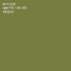 #777C3F - Pesto Color Image