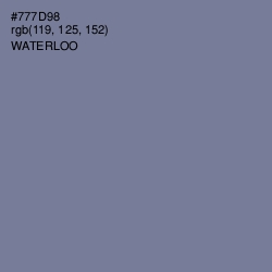 #777D98 - Waterloo  Color Image